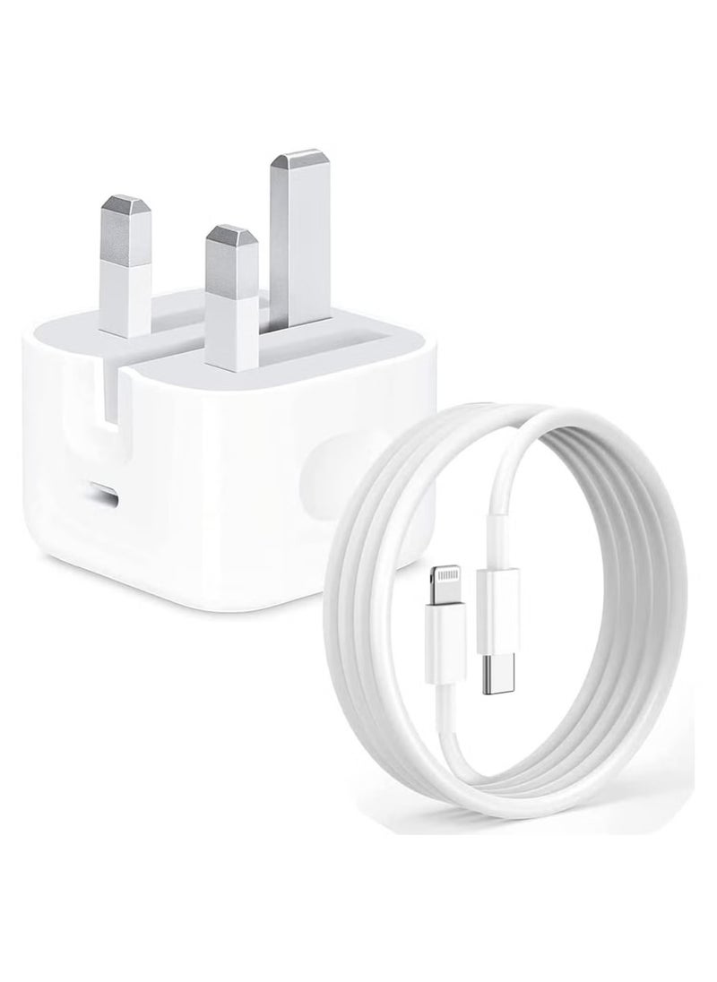 iPhone 20W Fast Charger | USB C Wall Fast Charger with USB C to Lightning Cable Compatible with iPhone 14/14 Pro/14 Pro Max/13/12/SE2020/11/XR/XS Max/X/iPad - pzsku/Z1CBD1E442AF2F7C04A27Z/45/_/1726238595/1c76920a-f6fe-41b1-bdd8-ff5418f4214e