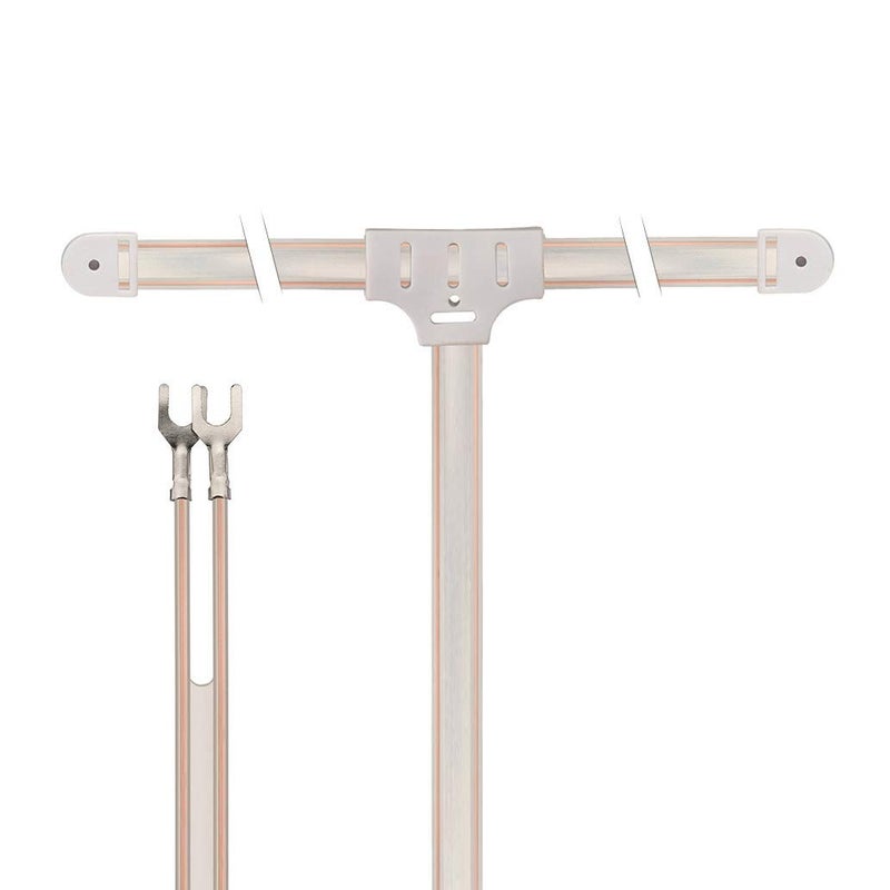 Bingfu FM Dipole Antenna 300 Ohm with 2 Pin Bare Wire Twin Lead for Indoor Digital HD Radio Table Top FM Radio AV Audio Video Home Theater Stereo Receiver HDTV TV Tuner - Image 3