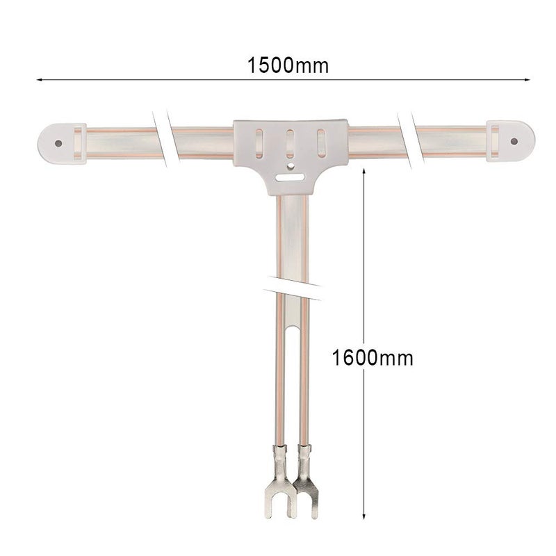 Bingfu FM Dipole Antenna 300 Ohm with 2 Pin Bare Wire Twin Lead for Indoor Digital HD Radio Table Top FM Radio AV Audio Video Home Theater Stereo Receiver HDTV TV Tuner - Image 4