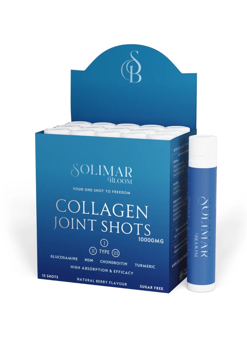 Solimar Bloom حقن كولاجين سوليمار بلوم للمفاصل – 15 جرعة فردية لحركة المفاصل، المرونة وقوة العظام - Image 3