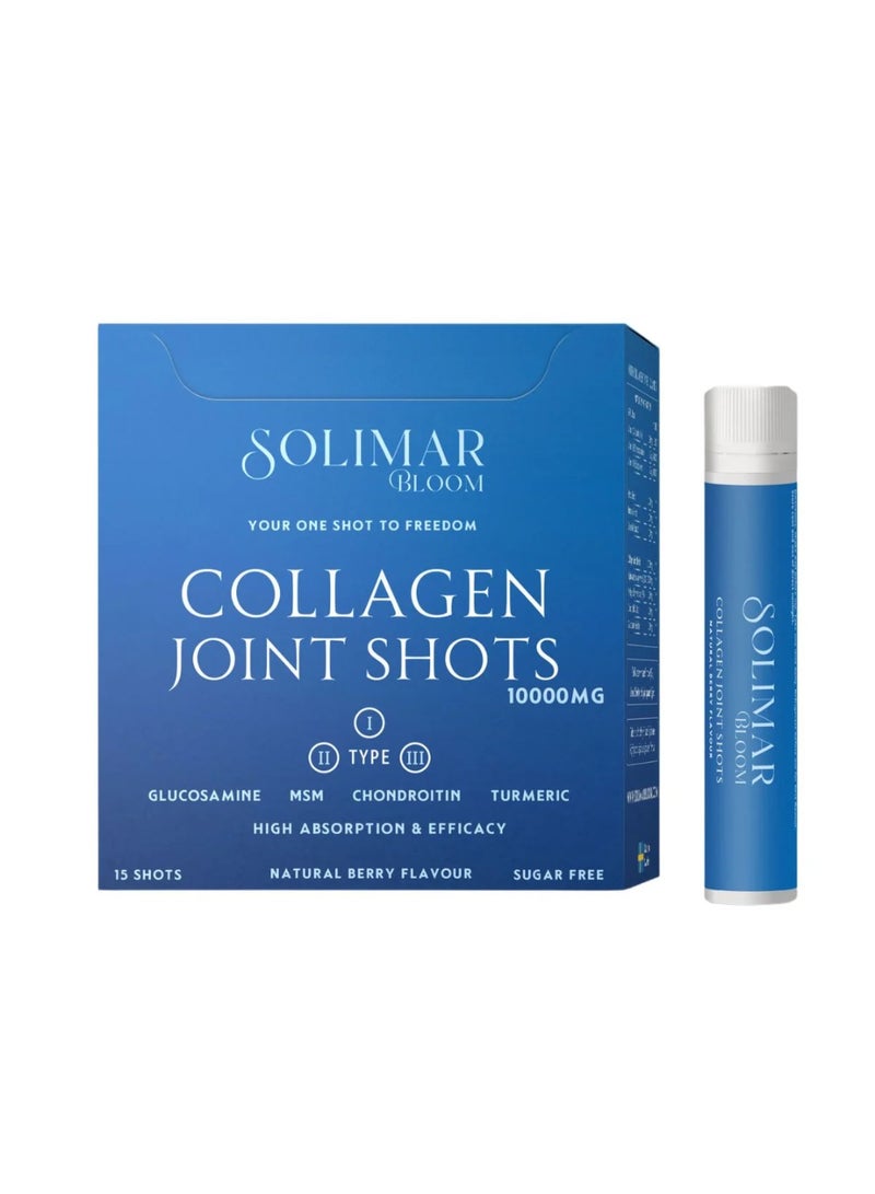 Solimar Bloom حقن كولاجين سوليمار بلوم للمفاصل – 15 جرعة فردية لحركة المفاصل، المرونة وقوة العظام - Image 2