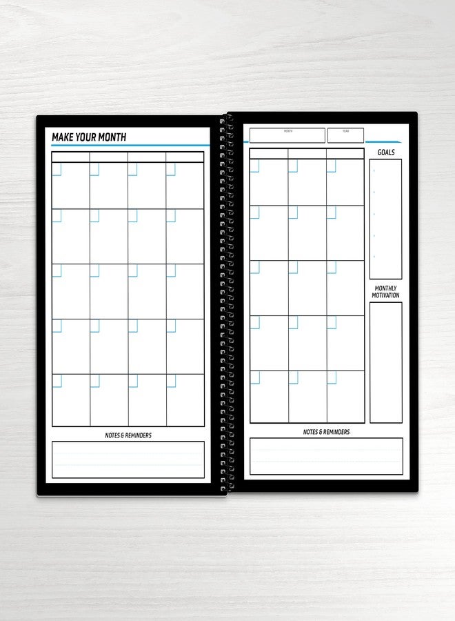 TerraSlate Renegade Reusable Notebook + Planner Pages and 1 Pilot Frixion Erasable Pen Size 6" x 8.75" - Image 5