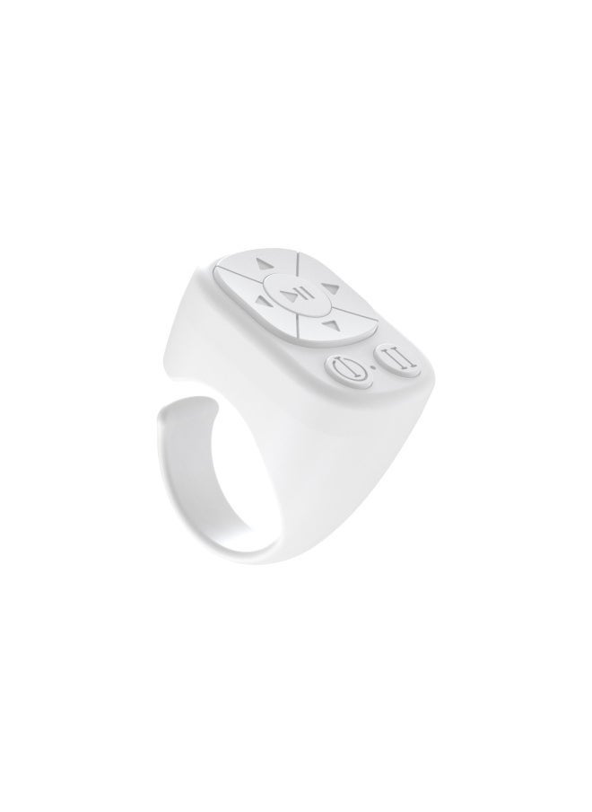 Lazy Brush Video Artifact Mobile Phone Bluetooth Remote Controller Remote Photograph Novel Page Flipper Multifunctional Ring Remote Control-Color:White - Image 5