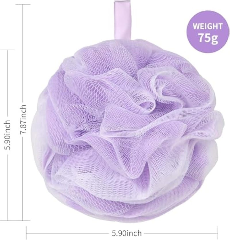 Bath Loofah Sponge Soft Mesh Shower Puff for Body Wash Bath Sponge Body Scrubber for Women & Men Body Exfoliator-Bathing Accessories (1 pc -multicolor) - Image 2