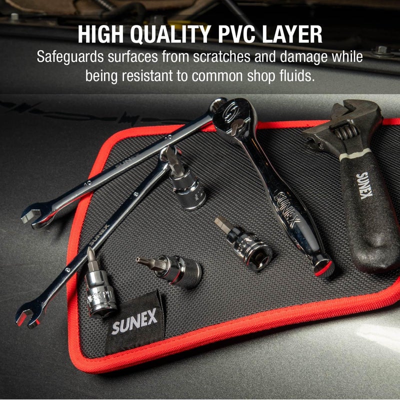 Sunex Tools Sunex SXMAGMAT Flexible Magnetic Mat/Organizer, 8"x10", 40LB Rated Capacity - Image 4