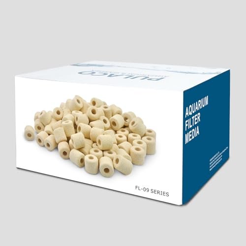 PULACO Aquarium Ceramic Ring, Filter Media for Fish Tank, Pond Filter, 1LB - Image 2