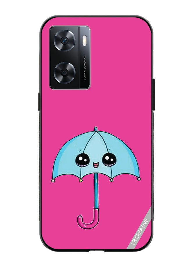 VR CREATIVE Protective Case Cover For Oppo A57/A77s Umbrella Design Multicolour - Image 1
