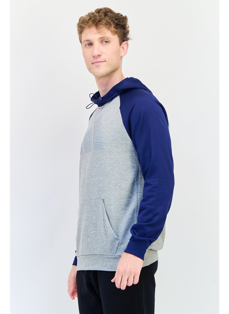 Adidas Men Sportswear Fit Long Sleeve Outdoor Hoodie, Multicolor  - Image 2