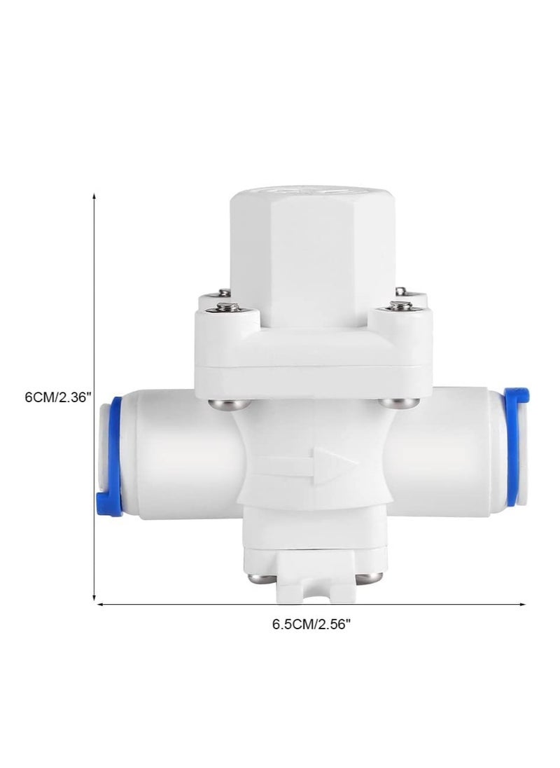 SYOSI - 3/8 Pushfit Tube Reducing Valve,Plastic Pressure Relief Regulator Reducing Valve Filter Protection RO Water System - Image 1