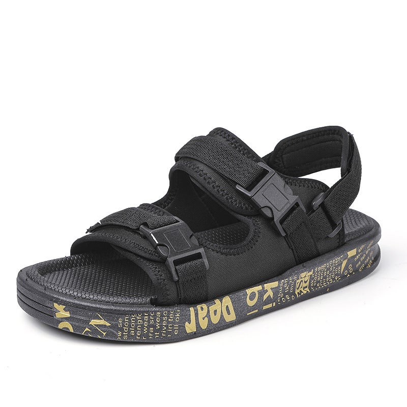 Shi Sandals Parent-Child Shoes Beach Shoes Sports Students Wear Outdoor Beach Mops - Image 1