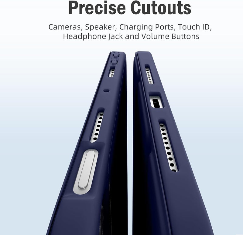Printme Case for iPad mini 7 A17 Pro 8.3-inch 2024, iPad mini 6th Generation Case, Slim Hard Back Folio Cover Support Touch ID & Apple Pencil Charging, Auto Wake/Sleep (Blue) - Image 5