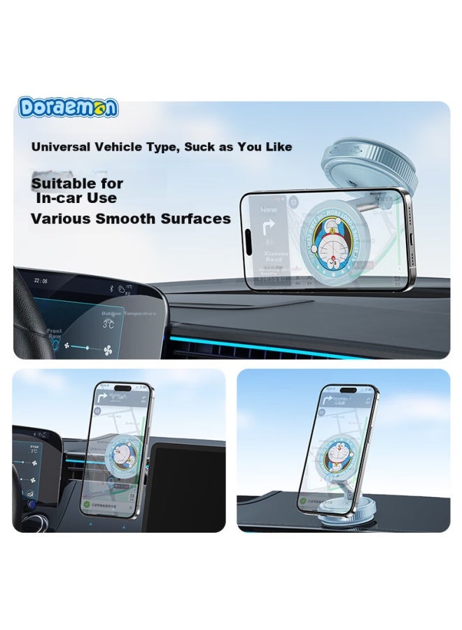 Rock Car Phone Holder, Vacuum Magnetic Suction Cup Car Mount, Doraemon Anime Valentine'S Day Gift - Image 3