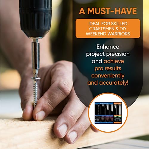 Sunsella Magnetic Screw Size Chart | Comprehensive Guide for Wood and Commercial Screws | 8.5" x 10.5" | USA Made - Image 3
