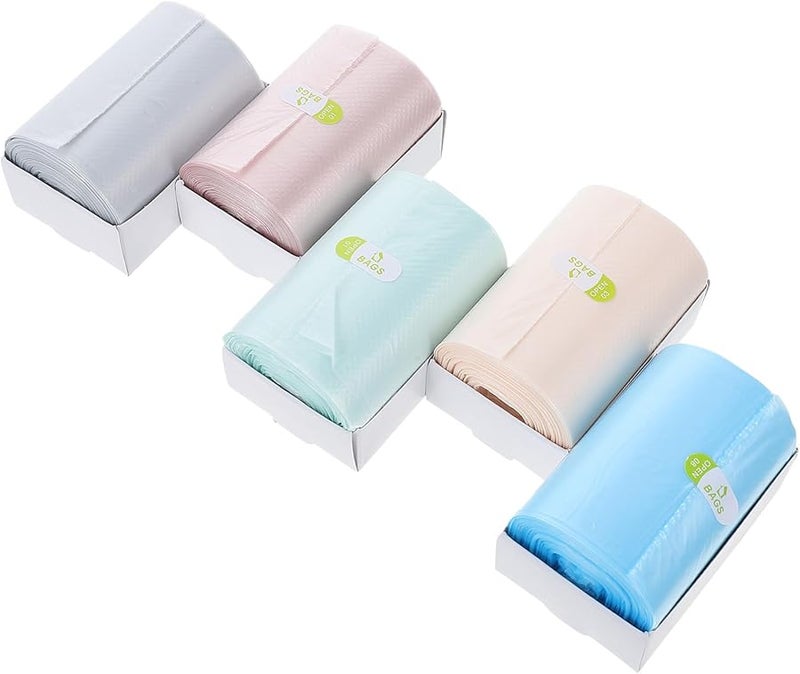 فاليكلود 250 قطعة أكياس قمامة صغيرة سميكة للاستخدام مرة واحدة من البولي إيثيلين لسلة مكتب المنزل حمام سيارة - Image 2