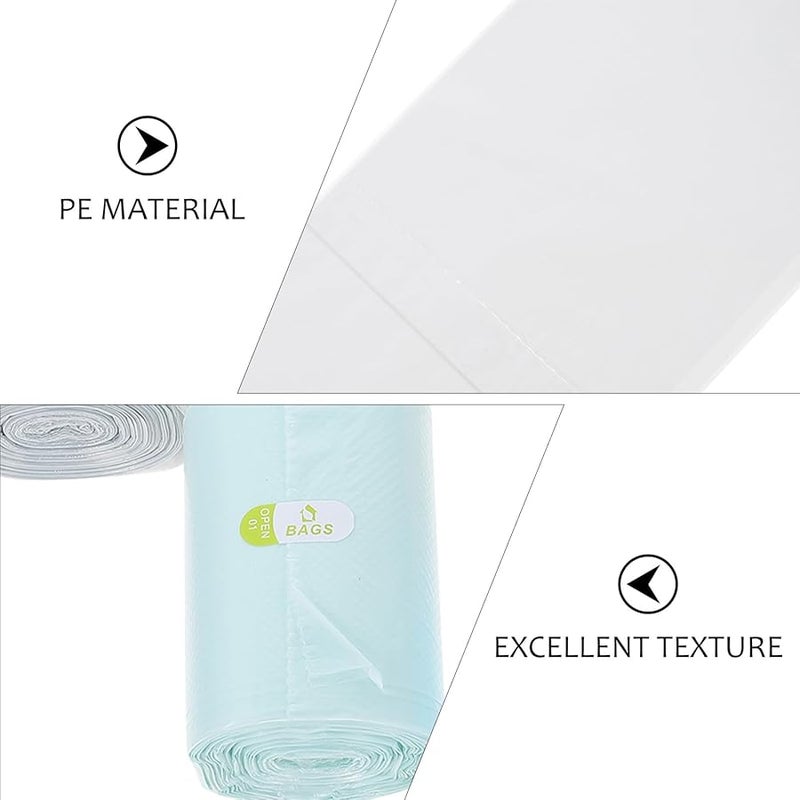 فاليكلود 250 قطعة أكياس قمامة صغيرة سميكة للاستخدام مرة واحدة من البولي إيثيلين لسلة مكتب المنزل حمام سيارة - Image 4