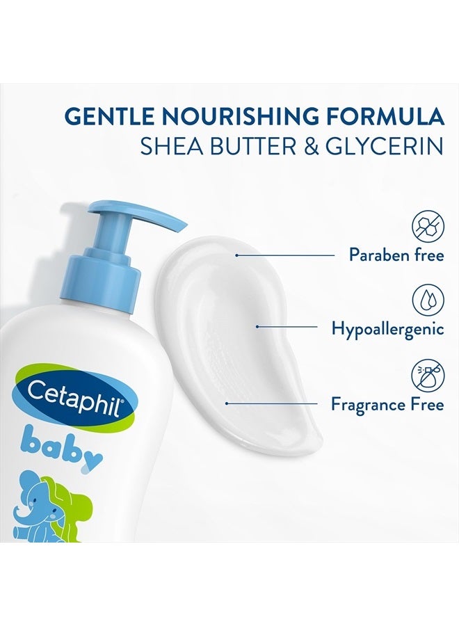 Cetaphil Baby Daily Lotion with Organic Calendula, NEW 13.5 fl oz, Mother's Day Gifts, Vitamin E, Sweet Almond & Sunflower Oils, Dermatologist Tested, Clinically Proven for Sensitive Skin - Image 4