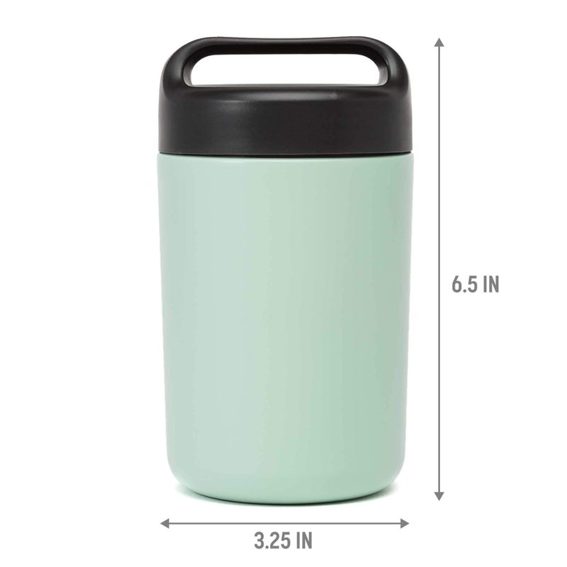 Goodful Stainless Steel Food Jar, Double Wall Vacuum Sealed Insulated Food Storage Container with Carry Handle Lid, 16-Ounce, Sage - Image 2
