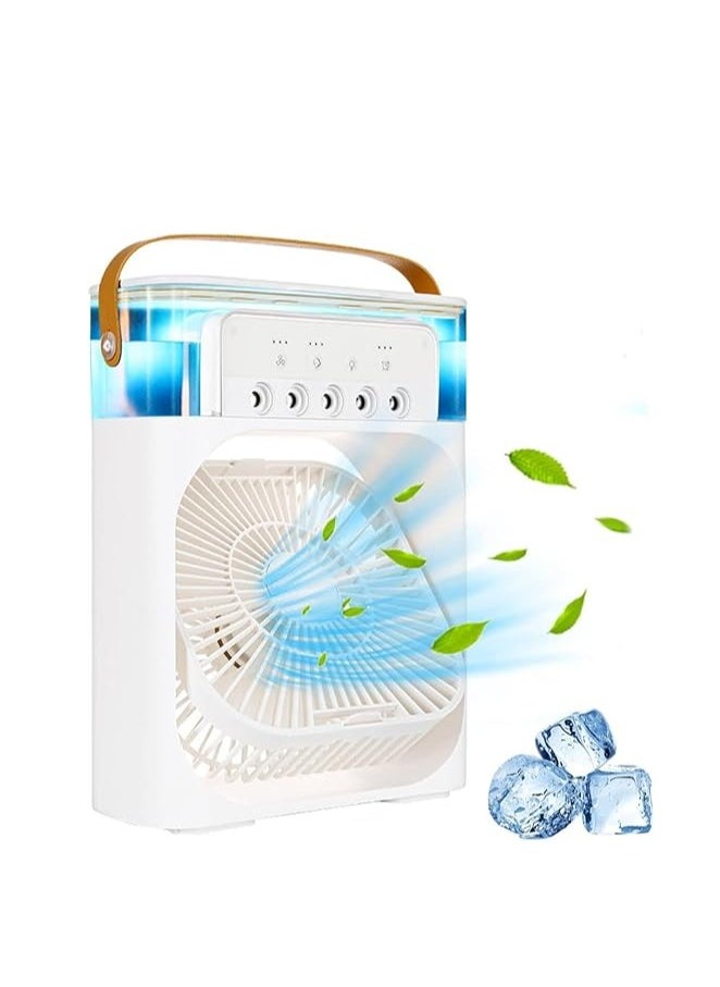 Zoom Plus Portable Air Conditioner Fan,USB Personal Evaporative Air Cooler,Mini Humidifier Misting Fan with LED Light,3 Wind Speeds and 5 Spray Modes For Home Appliances - pzsku/Z1CBD83C08317D946397CZ/45/_/1724512215/28366eaa-74d4-4529-b92b-865773d91704