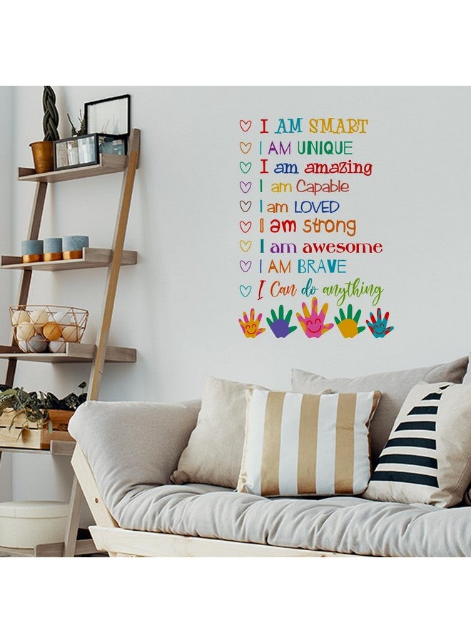 ADECNS Inspirational Wall Decals Positive Saying I am Smart Unique Amazing Sticker Motivational Wall Decor Art for Kids Bedroom Playroom Bathroom Decorations(PHT4026) - Image 2