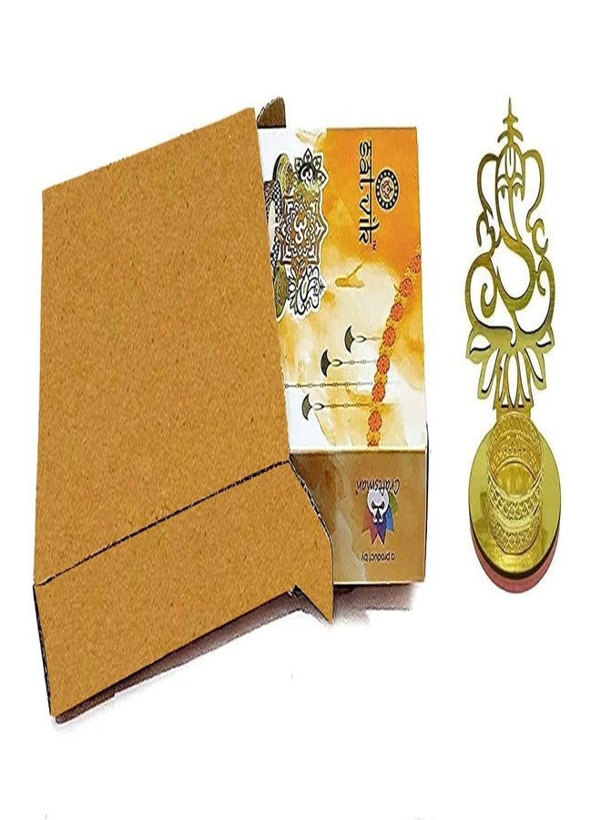 CRAFTSMAN SATVIK OM Shadow Diya for Diwali Decoration Gift Traditional Decorative Statue for Home/Office Religious Tea Light Candle Holder Stand Indian Housewarming Return Gift Items OM Shape - Image 5