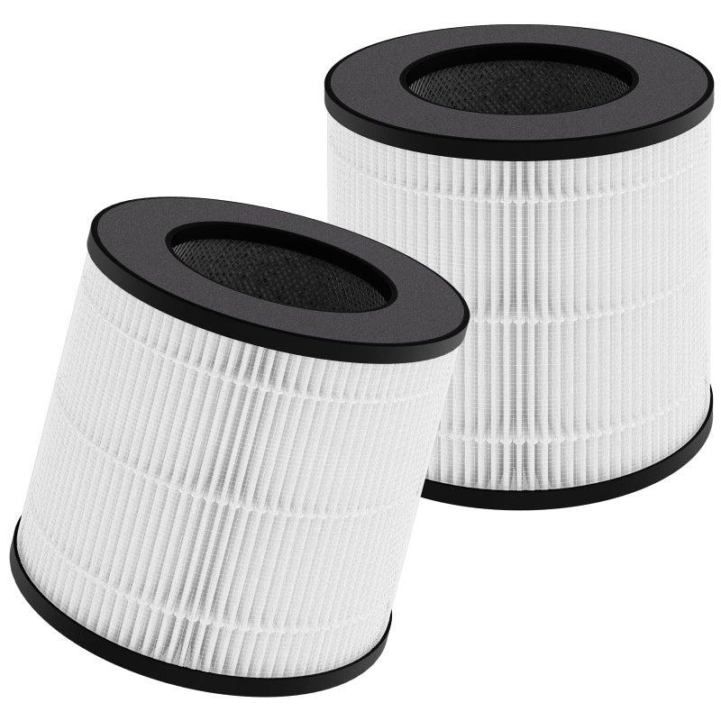 Breabetter PUP05AC201B True HEPA Replacement Filter Compatible with FULMINARE PUP05 Purifier and Purivortex AC201B Purifier 3in1 H13 True HEPA Filters2Pack