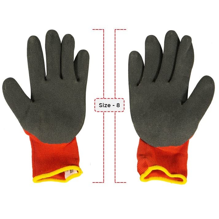 WOLF Garten Polyester Blend Soil Care Garden Gloves (Small Size, Red And Black, Pair of 2) - Image 2