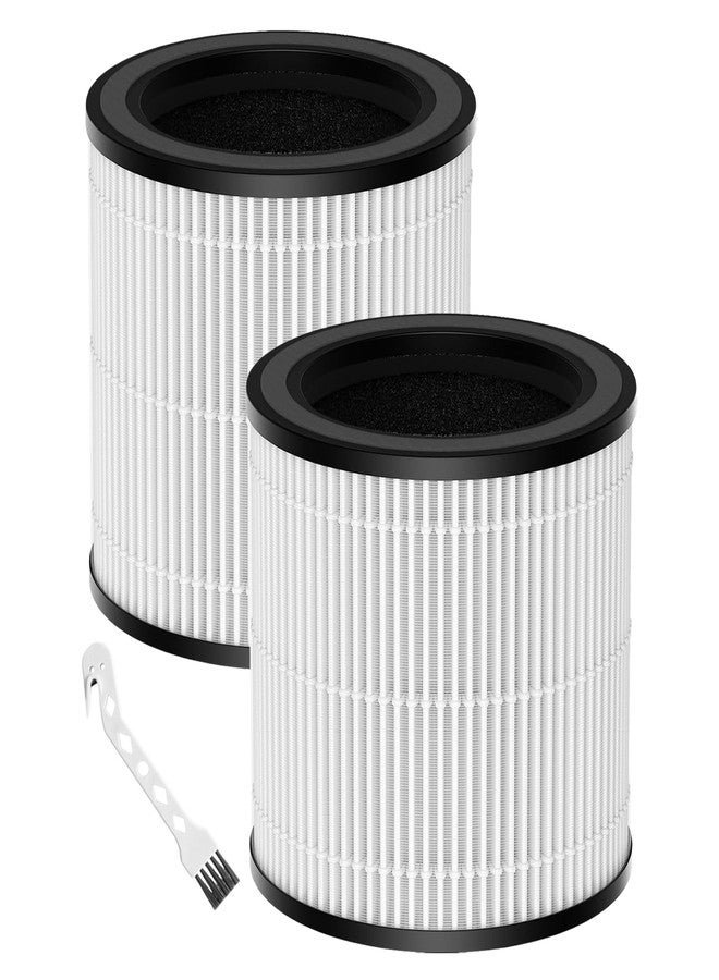 HALIEVE BK08 Replacement Filter Compatible with KOIOS BK08 Air Purifier 3-in-1 Pre-Filter HEPA & Activated Carbon Filter for Bedroom Home Large Room, 2 Pack - Image 1