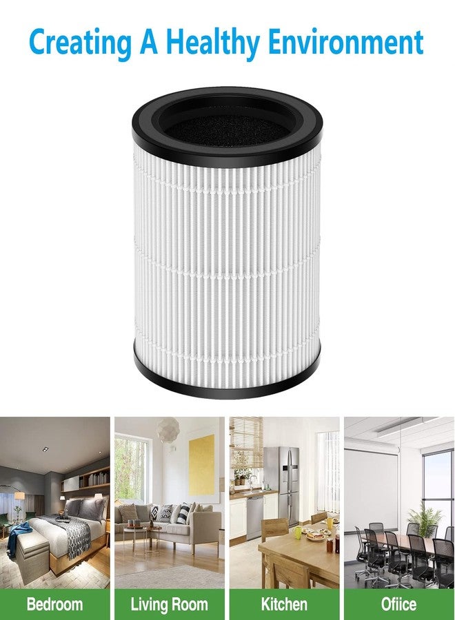 HALIEVE BK08 Replacement Filter Compatible with KOIOS BK08 Air Purifier 3-in-1 Pre-Filter HEPA & Activated Carbon Filter for Bedroom Home Large Room, 2 Pack - Image 5