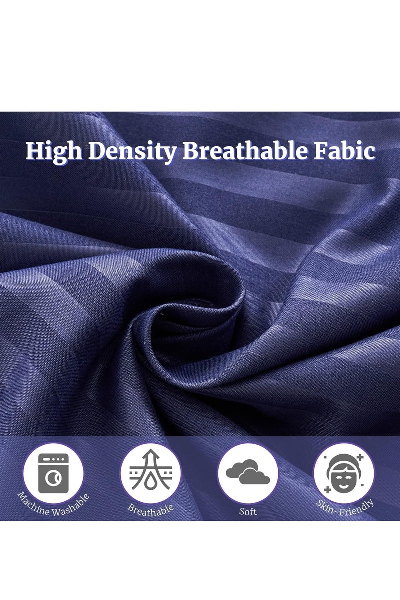 Pioneer sleep like never before Full Body Pillow Insert - Fluffy Long Bed Pillow for Adults - Firm Large Body Pillow for Side and Back Sleepers - 20x54 Inch(Navy Blue) - Image 4