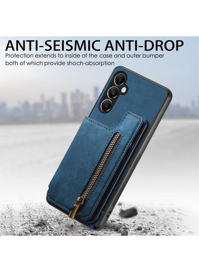 اس-توب جراب خلفي بسحاب من الجلد بتصميم كلاسيكي لهاتف Samsung Galaxy M15 - Image 2