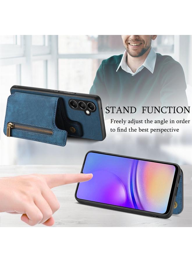 اس-توب جراب خلفي بسحاب من الجلد بتصميم كلاسيكي لهاتف Samsung Galaxy M15 - Image 4