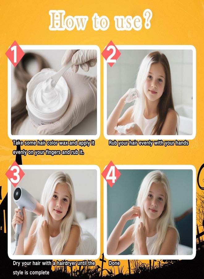 Paminify Pink Temporary Hair Dye,Washable Temporary Hair Color for Halloween,Instant DIY Hair Dye Coloring Gel Cream for Cosplay Carnival Sport Events Birthday Party - Image 5