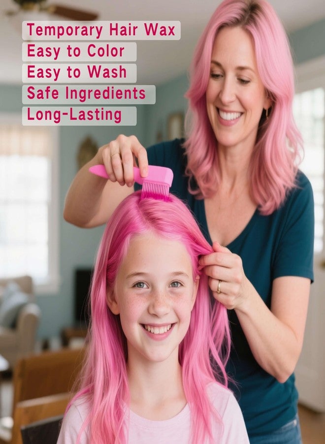 Paminify Pink Temporary Hair Dye,Washable Temporary Hair Color for Halloween,Instant DIY Hair Dye Coloring Gel Cream for Cosplay Carnival Sport Events Birthday Party - Image 2