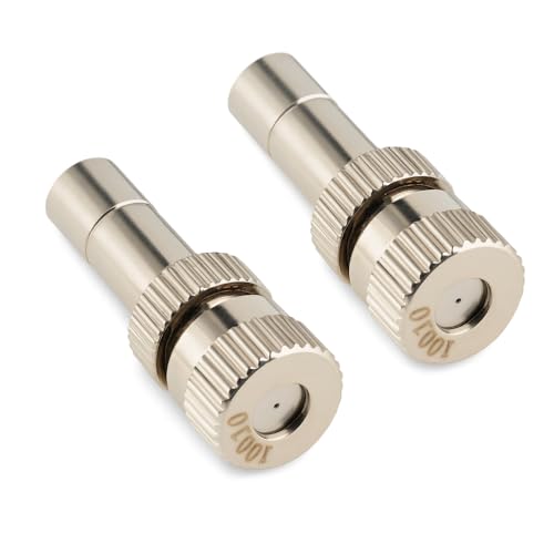 IONIX Brass Mist Nozzle Spray/Disinfactant Spray/Disinfectant Spray nozzles, Push fit Type, Mist nozzles/Fog Nozzle/Spray nozzles (Pack of 2 Nozzles) Golden - Image 2