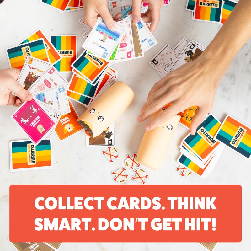 Exploding Kittens Throw Throw Burrito 2-6 Players - Ages 7+ - 15 Minutes to Play - Dodgeball Card Game - Party Game, Family Game Night, Kid and Adult Card Game - Image 5