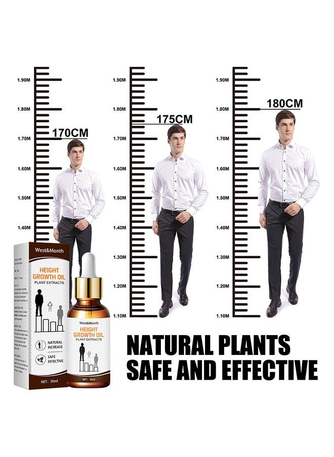 West&Month - Height growth oil plant extracts 30ml, Reactivates Bone Growth, Protect Joints, Better Blood Circulation, Natural Plant Ingredients, Activate The Meridians of The Feet High growth oil - Image 1