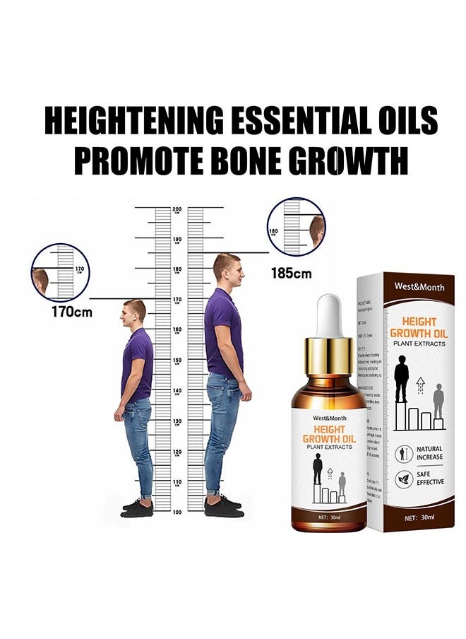 West&Month - Height growth oil plant extracts 30ml, Reactivates Bone Growth, Protect Joints, Better Blood Circulation, Natural Plant Ingredients, Activate The Meridians of The Feet High growth oil - Image 1