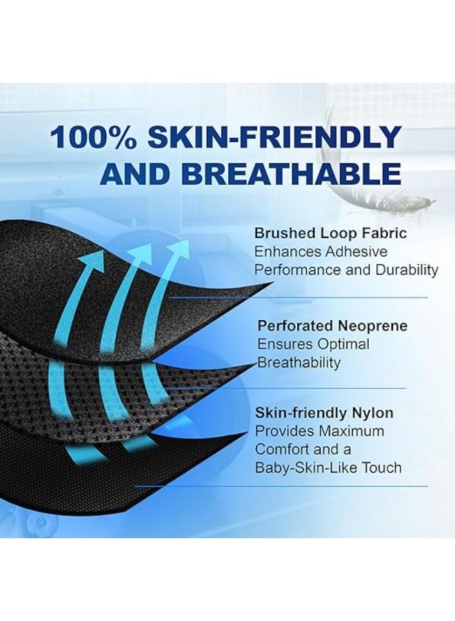 Skin-Friendly Professional Knee Brace with Patella Silicone Pad & Removable Side Stabilizers - Breathable Compression Support for Men & Women - Image 3