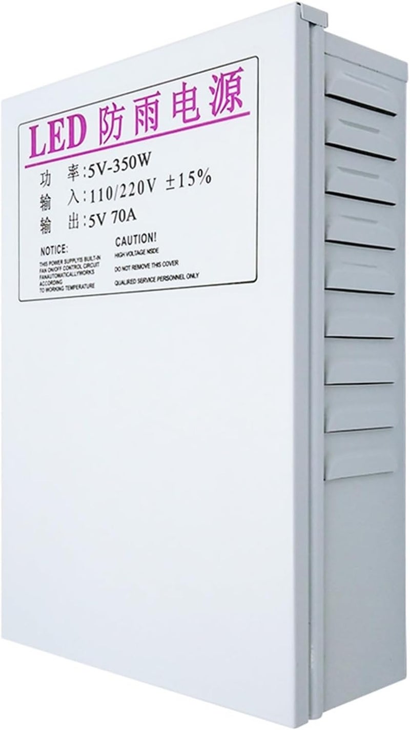 مزود طاقة تبديل مقاوم للمطر LED 5V 70A 350W محول أحرف مضيئة - Image 1