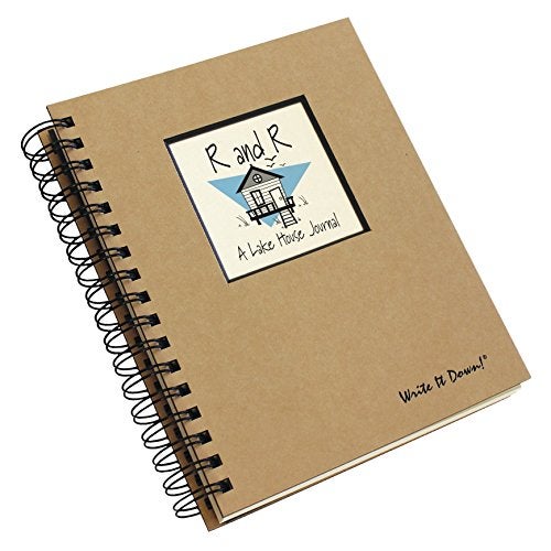 Write it Down series by Journals Unlimited, Guided Journal, R and R, A Lake House Journal, Full-size 7.5"x 9", Kraft Hard Cover, Made in USA - Image 3