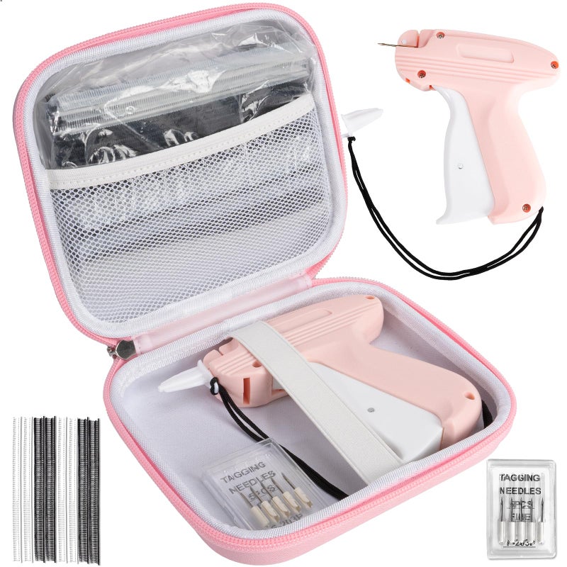 Yewltvep Stitch Gun For Clothes  Quick Clothing Fixer Handheld Stitch Tag Gun For Clothing Mini Stitch Quilting Hemming Sewing Kit Sticky Gun For Clothes With 6 Needles 2500 White & 2500 Black Fasteners - Image 1