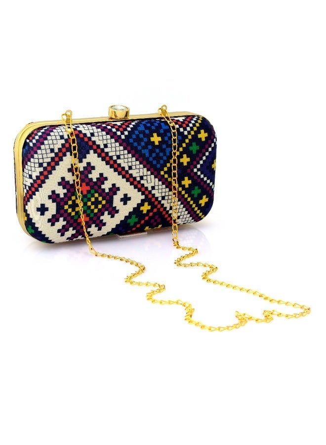 Clutch Purse for Women, Soft & Lightweight Evening Clutch for Weddings, Proms, Cocktail Blue - Image 1