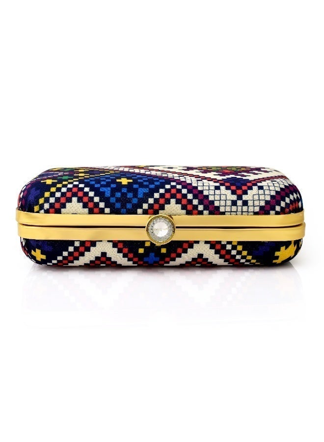 Clutch Purse for Women, Soft & Lightweight Evening Clutch for Weddings, Proms, Cocktail Blue - Image 4