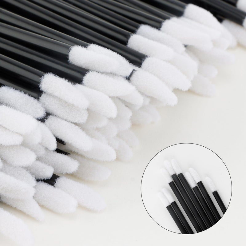 Chanaco 700Pcs Lip Wands Applicators Disposable Black Lip Brushes for Lipstick Lip Gloss Testers Wands Lint Applicator Makeup Beauty Tools for Women - Image 2