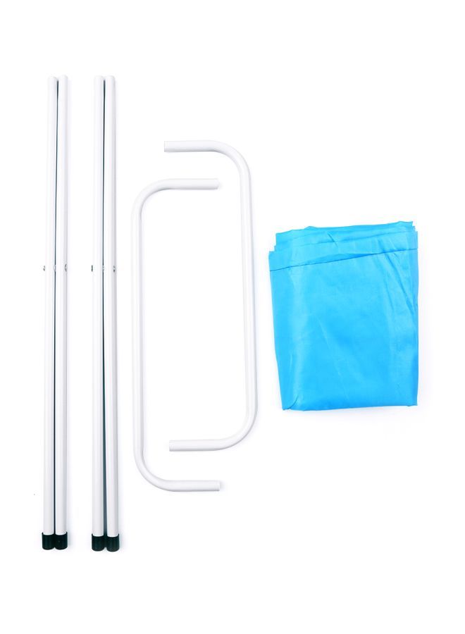 NIBEMINENT Foldable Oxford Fabric Laundry Basket With Removable Liner Blue 59.5x5x14.5centimeter - Image 2