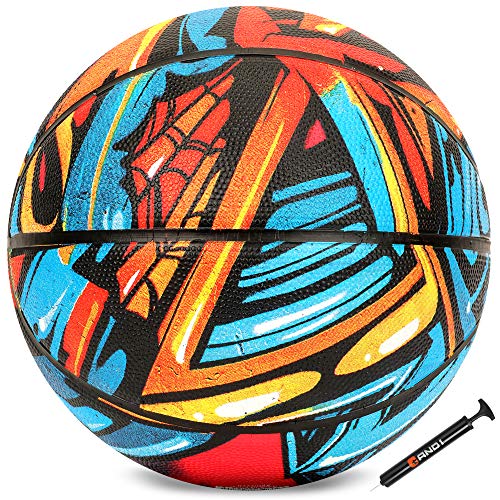 AND1 Chaos Basketball: Official Regulation Size 7 (29.5 inches) Rubber - Deep Channel Construction Streetball, Made for Indoor Outdoor Basketball Games - Image 2