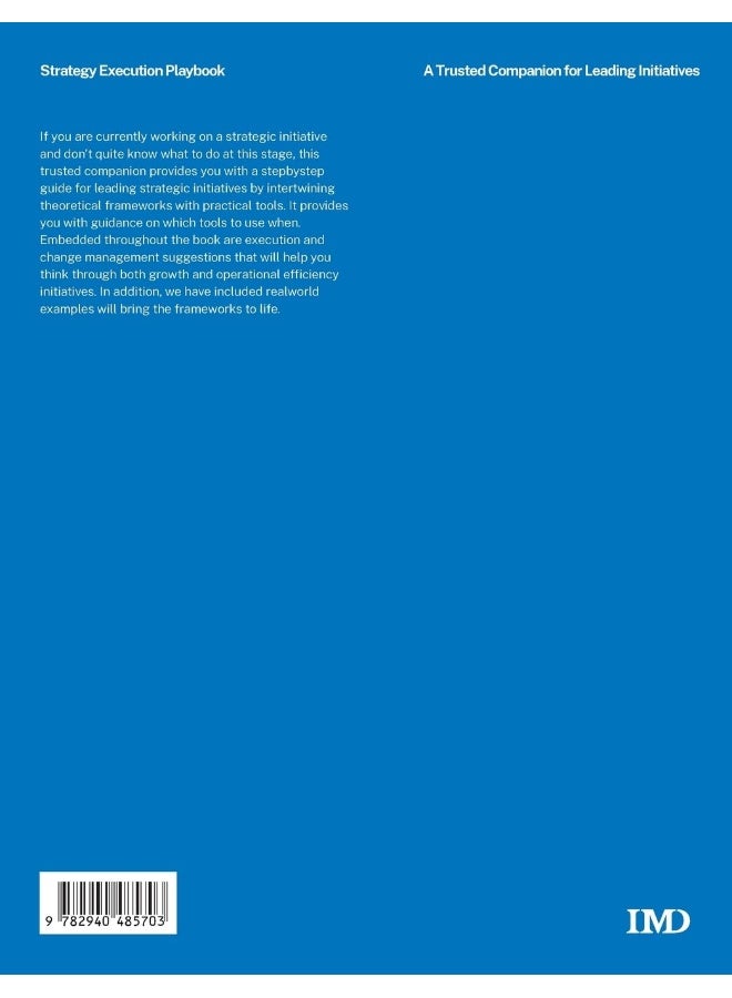 IMD International The Strategy Execution Playbook
