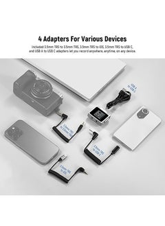 Neewer NEEWER CM31 Wireless Lavalier Microphone with 8GB Storage 24H Battery 14H Recording Range 820ft 48KHz 24-Bit Noise Cancelling for iP  - Image 2