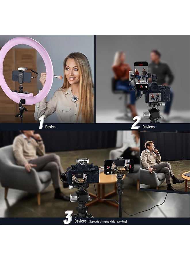 Neewer - NEEWER CM31 Wireless Lavalier Microphone with 8GB Storage 24H Battery 14H Recording Range 820ft 48KHz 24-Bit Noise Cancelling for iP - Image 1