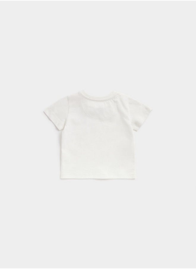 mothercare تي شيرت أبيض 